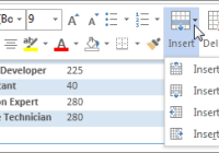 How Can You Add a New Row To a Table in Word Along With The Explanation
